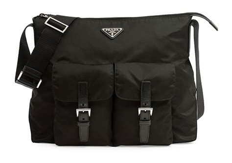 prada vela double pocket messenger bag|PRADA Re.